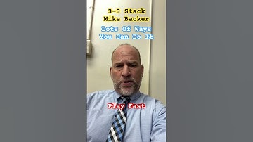 3-3 Stack Mike Backer #americanfootballcoach #footballdefense #hsfootball