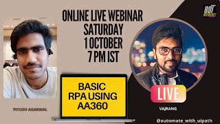 UiPath Basic RPA using AA360 for Beginners