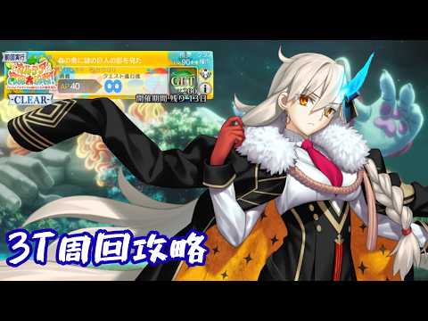【FGO/90++】森の奥に謎の巨人の影を見た　３ターン周回