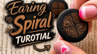 Spiral beads made with special gold and black color