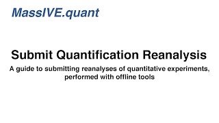 Celebrity MassIVE.quant - Submit Quantification Reanalysis Wealth