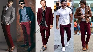 PANTALONES VINO-TINTO EN LOOKS FOR MEN - YouTube