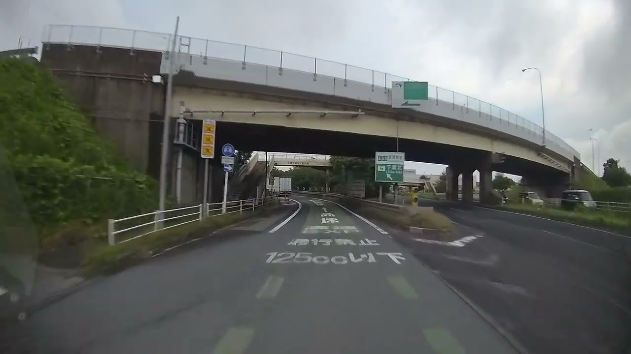 令和5年6月ドラレコ　千葉市稲毛区長沼原町千葉北警察署前交差点～東関道千葉北ICへ