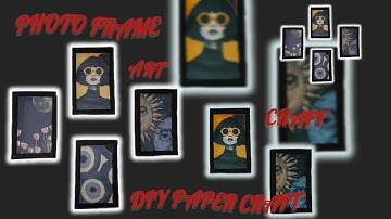 Paper frame 3D DIY | Paper frame tutorial | Shadow box diy 🌷