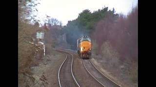 #142: [6K41] DRS Class 37423 & 37609 pass Colwyn Bay (24/01/14)