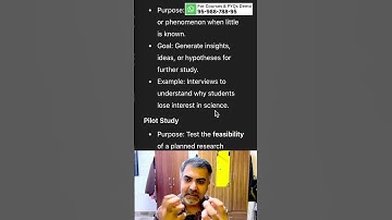 Exploratory Research vs. Pilot Study | Research Aptitude | UGC-NET-Paper 1