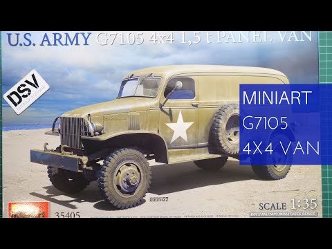 Video: MiniArt 35405 U.S. Army G7105 4x4 1,5 t skříňová dodávka (1/35)