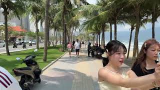 Walking Da Nang’s Best Beaches: My An Beach → My Khe Beach to Big Da Nang Beach Sign 🌊 Vietnam (4K)