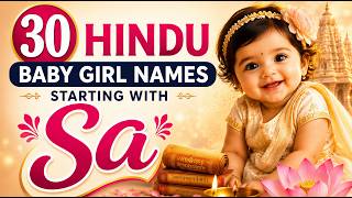 30 Hindu Girl Names starting with SA | Baby Girl Names Starting with S | ASA Hindu Wisdom screenshot 3