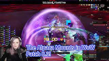 The Alpaca Mounts in WoW Patch 8.3!