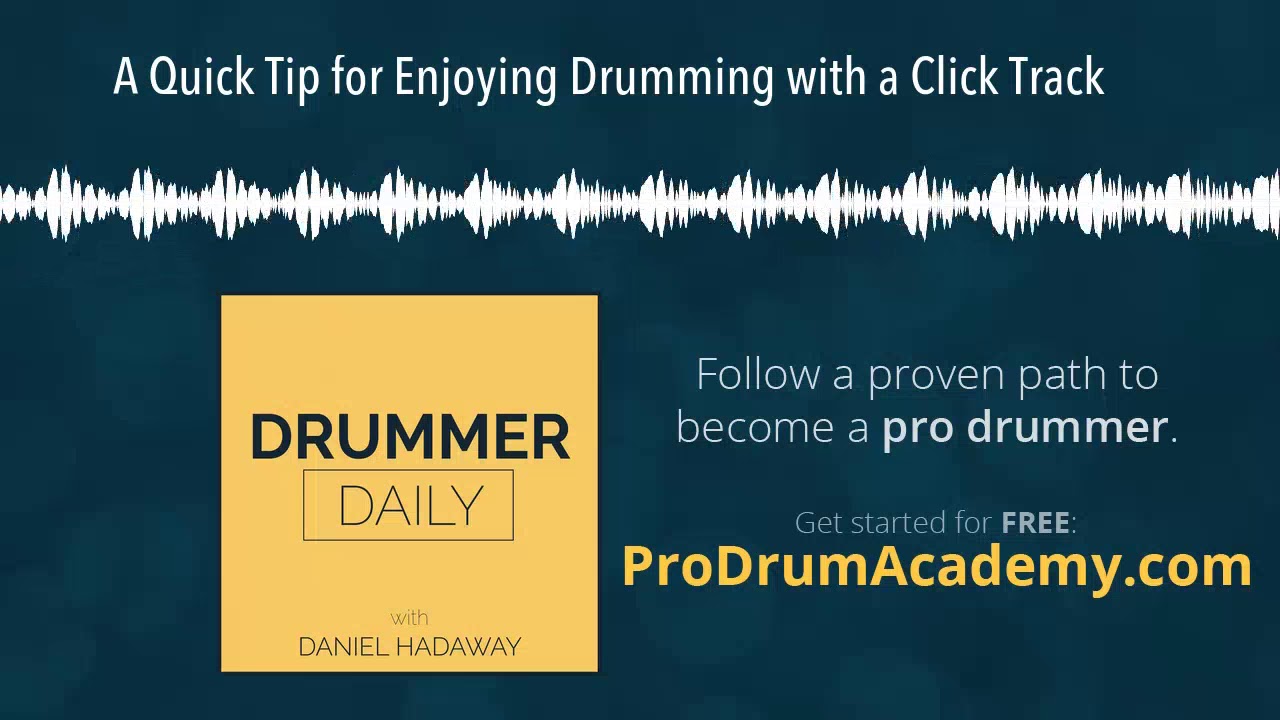 A Quick Tip for Enjoying Drumming with a Click Track