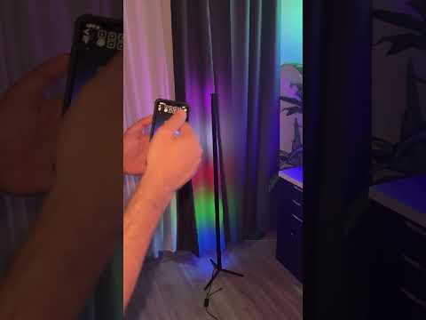 مصباح زاوية أرضي متفاعل مع الموسيقى بإضاءة آر جي بي وقاعدة ثلاثية 126 سم جيستور كيو ايت Gstoreq8 