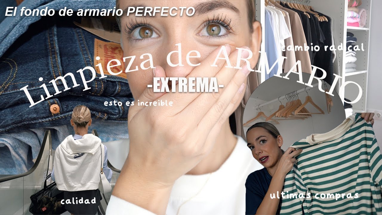 🔥Limpieza de armario EXTREMA🔥 crea tu FONDO DE ARMARIO PERFECTO (resultado final)