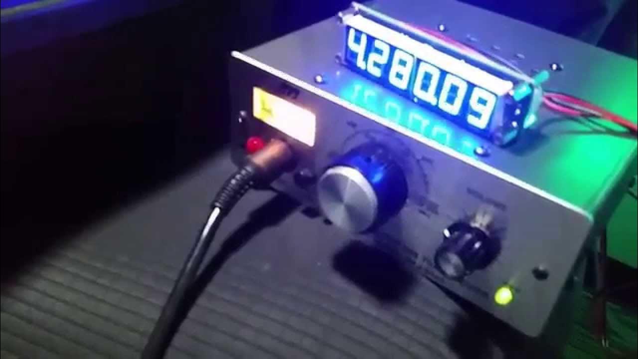 Testing with new frequency counter on MFJ9420 mfj9420 SSB TRANSCEIVER