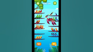 Bird Sort Puzzle Level 129 Gameplay Android IOS