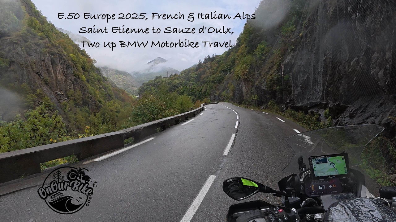 Europe 2025, Saint Etienne, France to Sauze d'Oulx, Italy, Two Up BMW Motorbike Travel - E.50