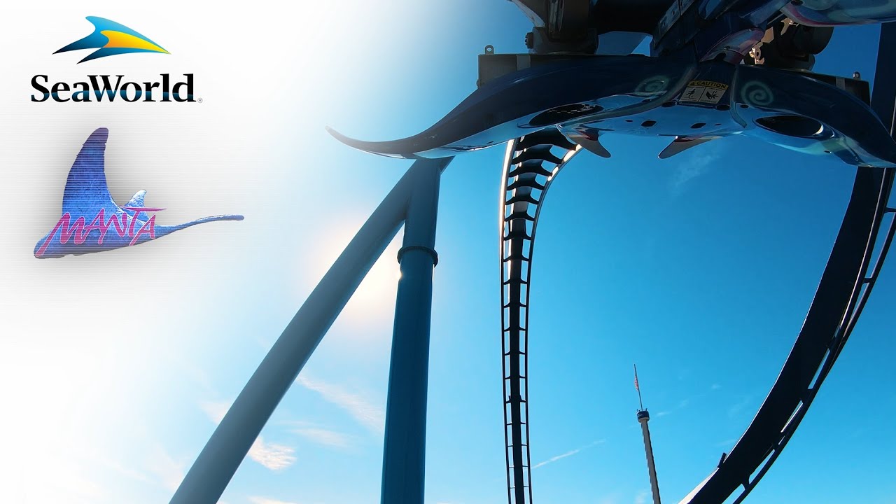 [4K] Manta - SeaWorld Orlando | Full Ride POV - YouTube