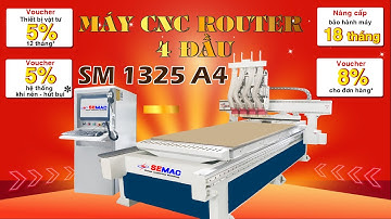 MÁY CNC 4 ĐẦU CNC NESTING CẮT GIA CÔNG VÁN GỖ CN GIÁ SIÊU RẺ
