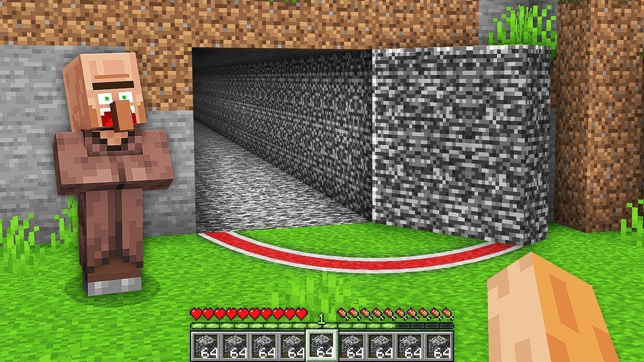 ¿POR QUÉ ESTE ALDEANO ABRIO LA PUERTA SECRETA AL TÚNEL DE BEDROCK? 😱
