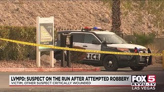 Las Vegas police investigate 2 injuired in shooting and apparent robbery attempt