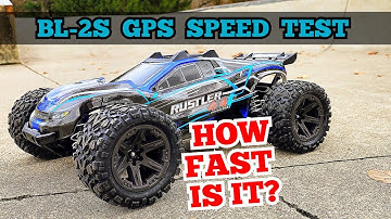Traxxas Rustler 4x4 BL-2s GPS SPEED Test