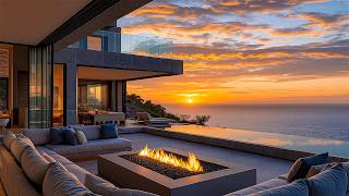 Soothing Bossa Nova With A Beautiful Ocean Sunset View - Soft Jazz & Gentle Waves For Relaxation screenshot 2