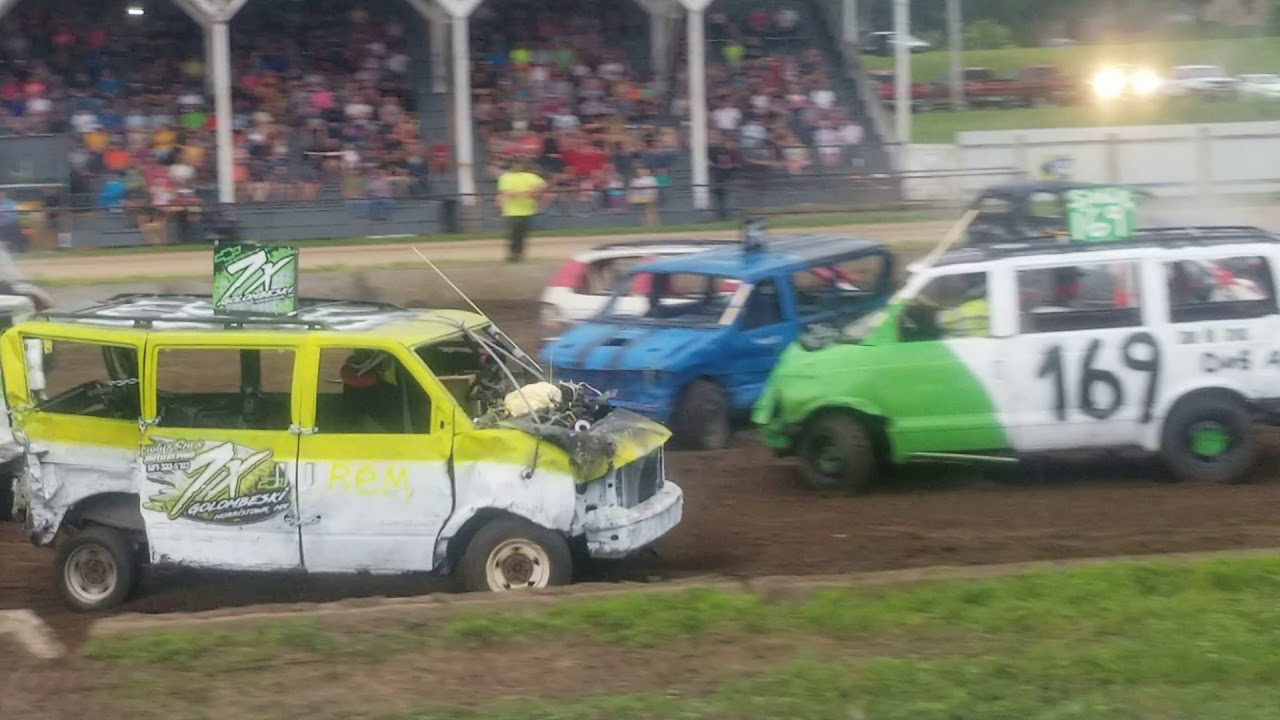 Mighty Minis! Stock Class Cannon Valley Fair demo derby 7/4/2019 Cannon Falls, MN
