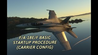 F/A-18E/F Super Hornet Basic Startup Procedure