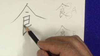 たちまち字が上手になる動画（21）少食多噛の書き方　中本白洲