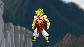 gogeta vs broly|short sprite animation (800 subs special)