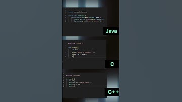 C, C++ Vs Java -Taking User Input