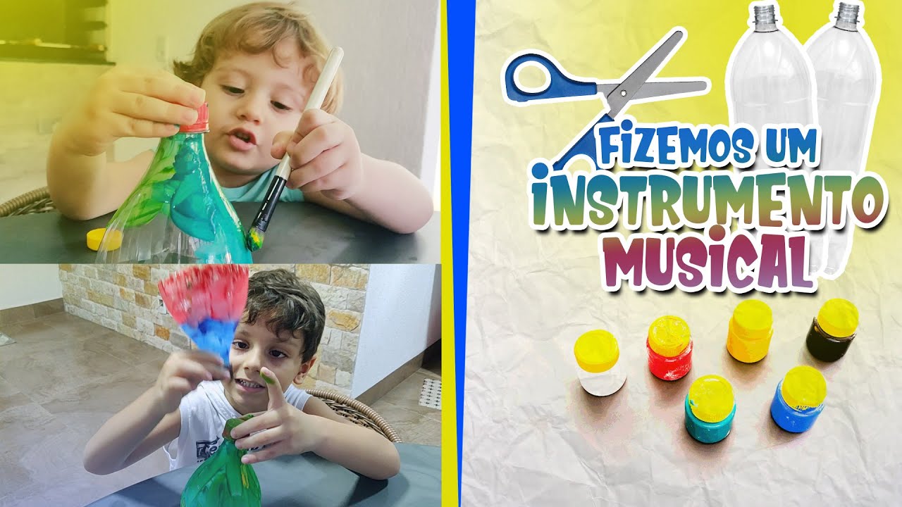 Como Fazer Instrumento Musical com Material Reciclavel - YouTube