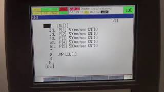 Fanuc robot TP tutorial