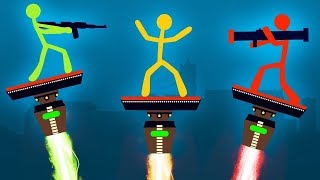 БОМБЯЩИЙ ХЕЛЛДОР, ТАЩЕР МИХАКЕР И ПРОСТО КВАНТУМ - STICK FIGHT THE GAME