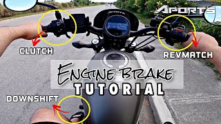 HOW TO USE ENGINE BRAKE IN MANUAL MOTORCYCLE | FULL TUTORIAL