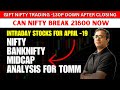Intraday stocks for tomorrow  nifty  banknifty analysis  will nifty break 21800  april 19