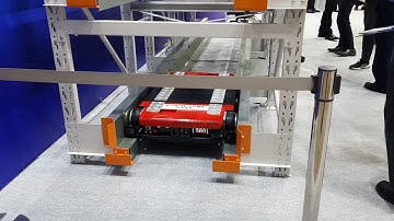 Okamura pallet ASRS Shuttle at Logis Tech Tokyo 2023