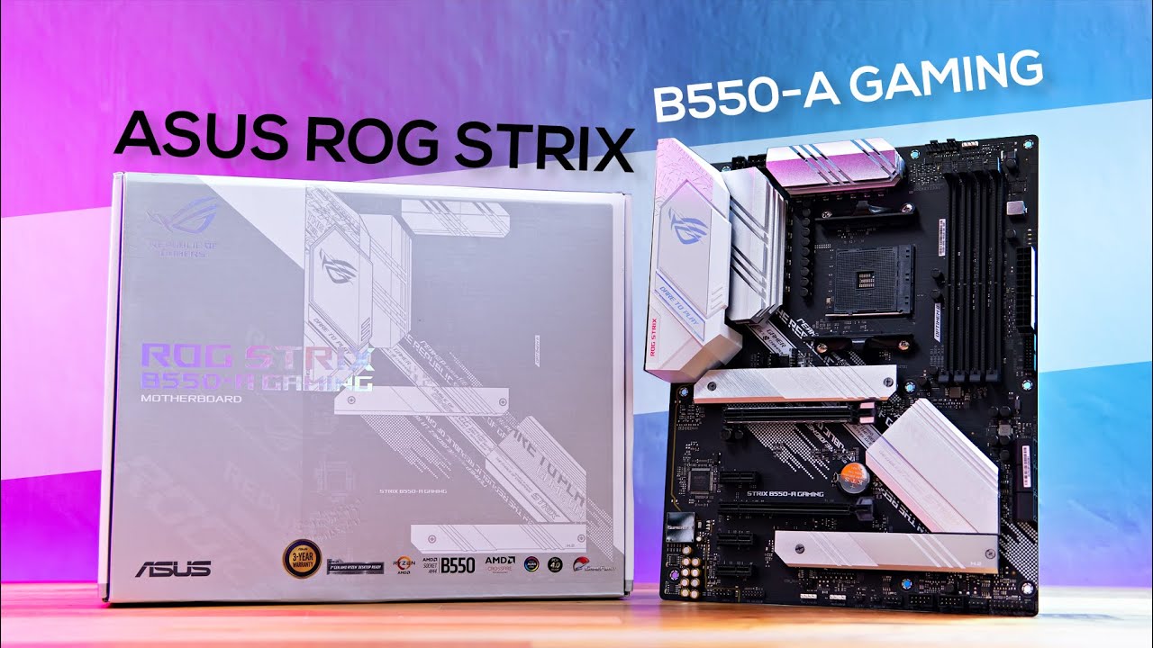 Asus ROG STRIX B550-A GAMING  Unboxing & Close-Up Shots 