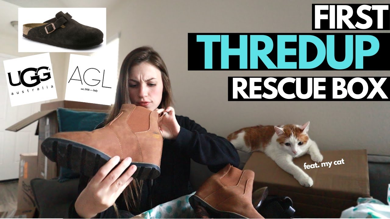 HONEST ThredUp Rescue Box Unboxing & Review  haul + finding new BOLO  brands + getting got 😂 