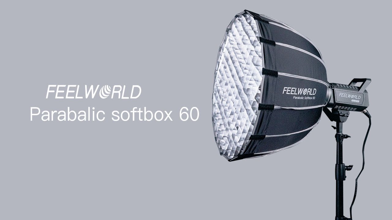 FEELWORLD FSP60 Parabolic Softbox 60CM for Videography Studios or Outdoor Shoots