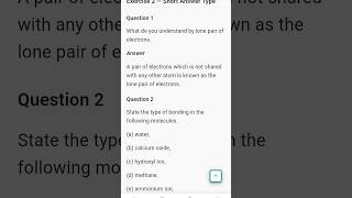 Chapter 2 Chemical Bonding Icse class 10th Question answer.Shelina publisher #chemistry