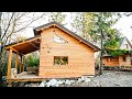 Young family  builds amazing off grid wooden house