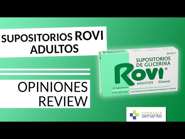 Supositorios de Glicerina Rovi Adultos 12 Supositorios