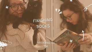 FINISHING BOOKS I HAVE BEEN IN THE MIDDLE OF