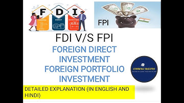 FDI Vs FPI |Difference between FDI and FPI |What is FDI? |What is FPI? |Ugcnet_commerce| UGC-NET2022