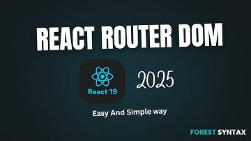 React Router Dom Easy Ways  (React page or route Navigation | Routing) -  React 19 | 2025