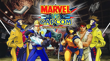 Marvel vs Capcom - Clash of super heroes  [ Captain Commando / Gambit 🆚 Ryu / Gambit / Wolverine ]