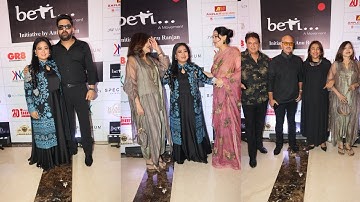 Bharti Singh Meet Rakesh Roshan Padmini Kolhapure At Anu Ranjan the BETI fashion fundraise