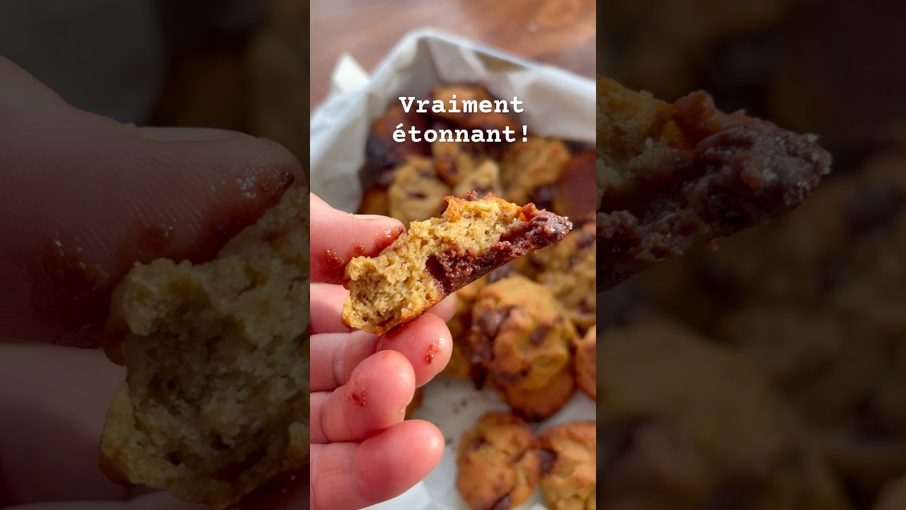 Cookies sans gluten avec une boîte de pois chiches! #faitmaisonparclaudiab  #sansgluten #cookies