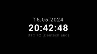 🔴 LIVE | Clock \/ Uhr - Germany Deutschland UTC + 2